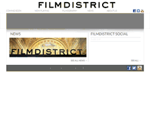 Tablet Screenshot of filmdistrict.com